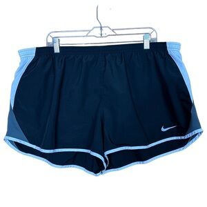 Nike DriFit Black White Running Athletic Athleisure Workout Gym Shorts Size 3X